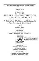 Opening the skilled construction trades to Blacks