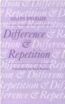 Difference and repetition