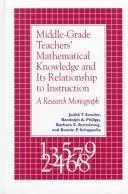 Middle-grade teachers' mathematical knowledge and its relationship to instruction