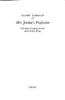 Mrs Jordan's profession