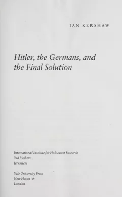 Hitler, the Germans, and the final solution
