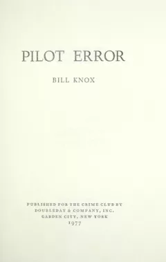 Pilot error