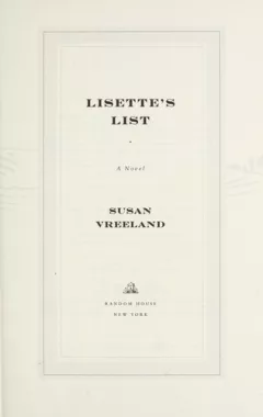 Lisette's list
