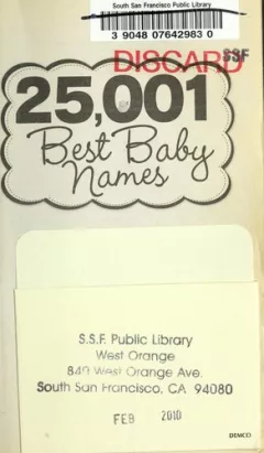 25,001 best baby names