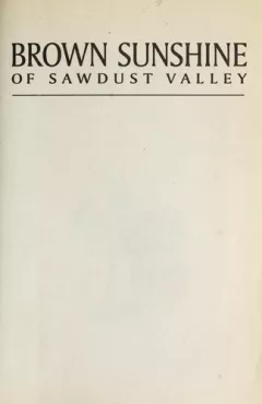 Brown Sunshine of Sawdust Valley