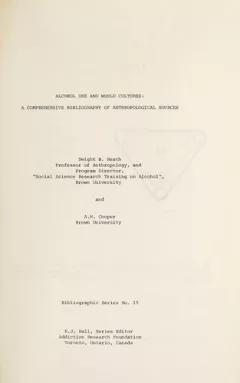 Alcohol use and world cultures