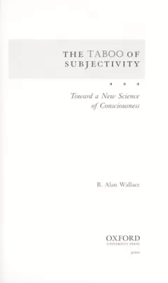 The taboo of subjectivity