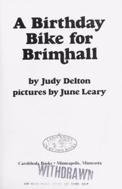 A birthday bike for Brimhall
