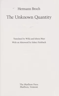 The unknown quantity