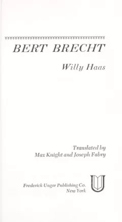 Bert Brecht.