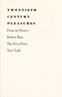 Twentieth century pleasures