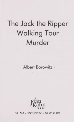 The Jack the Ripper walking tour murder