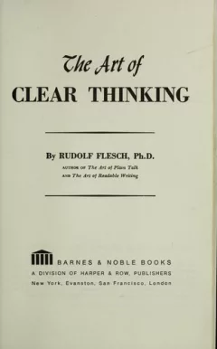The art of clear thinking