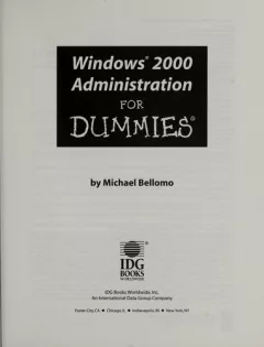 Windows 2000 administration for dummies