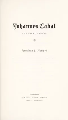 Johannes Cabal the necromancer
