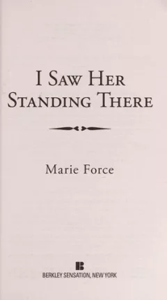 I saw her standing there