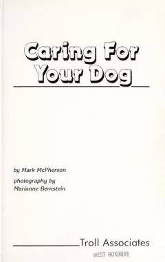 Caring for your dog