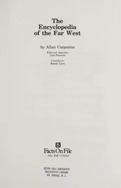 The encyclopedia of the Far West