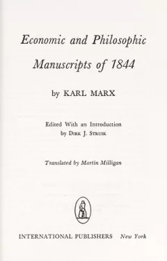 Economic and Philosophic Manuscripts of 1844