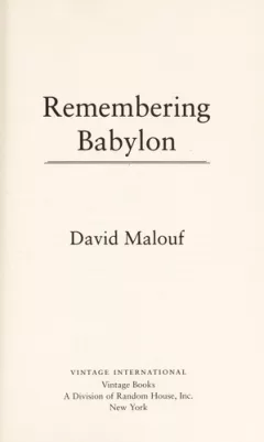 Remembering Babylon