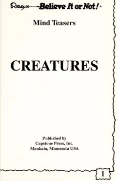 Mind teasers: Creatures