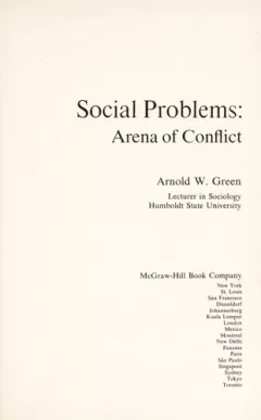 Social problems: arena of conflict