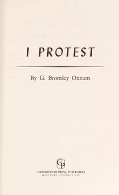 I protest