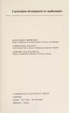 Curriculum development in mathematics