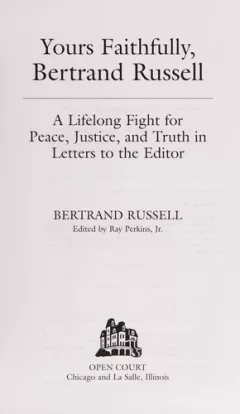 Yours faithfully, Bertrand Russell