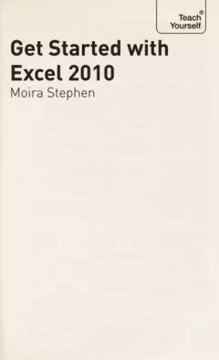 Get started with Excel 2010