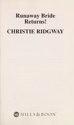 Runaway bride returns!