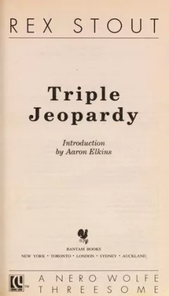Triple Jeopardy (Rex Stout Library)