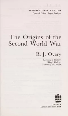The origins of the Second World War