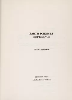 Earth sciences reference