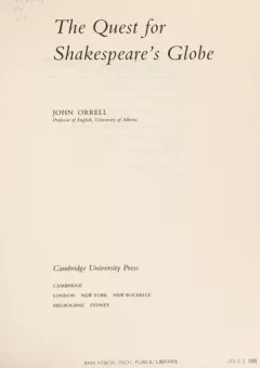 The quest for Shakespeare's Globe