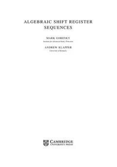 Algebraic shift register sequences