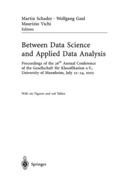 Between data science and applied data analysis