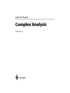 Complex analysis