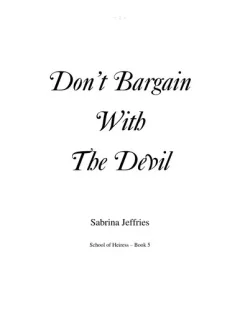 Don't bargain with the devil
