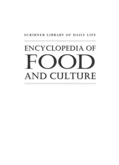 Encyclopedia of Food and Culture