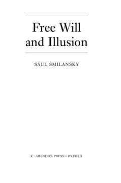 Free will and illusion