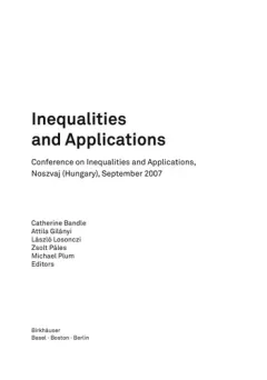 Inequalities and applications