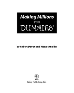 Making millions for dummies
