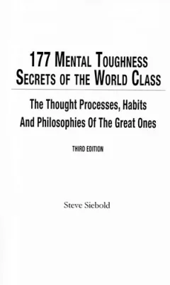 177 mental toughness secrets of the world class