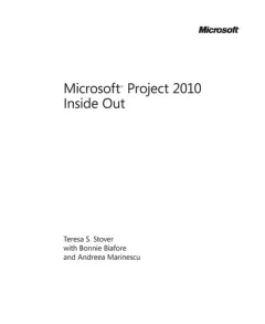 Microsoft Project 2010 inside out