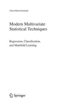 Modern multivariate statistical techniques