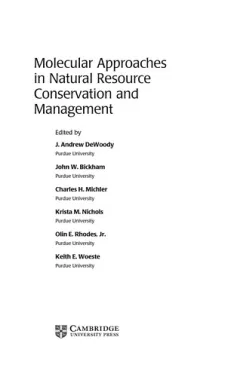 Molecular approaches in natural resource conservation and management