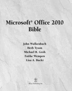 Microsoft Office 2010 bible