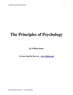 The principles of psychology