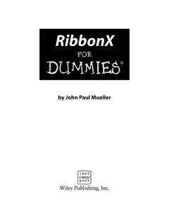 RibbonX for dummies